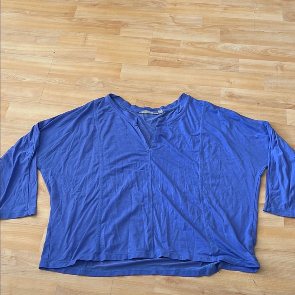Blue Athleta long sleeve top
